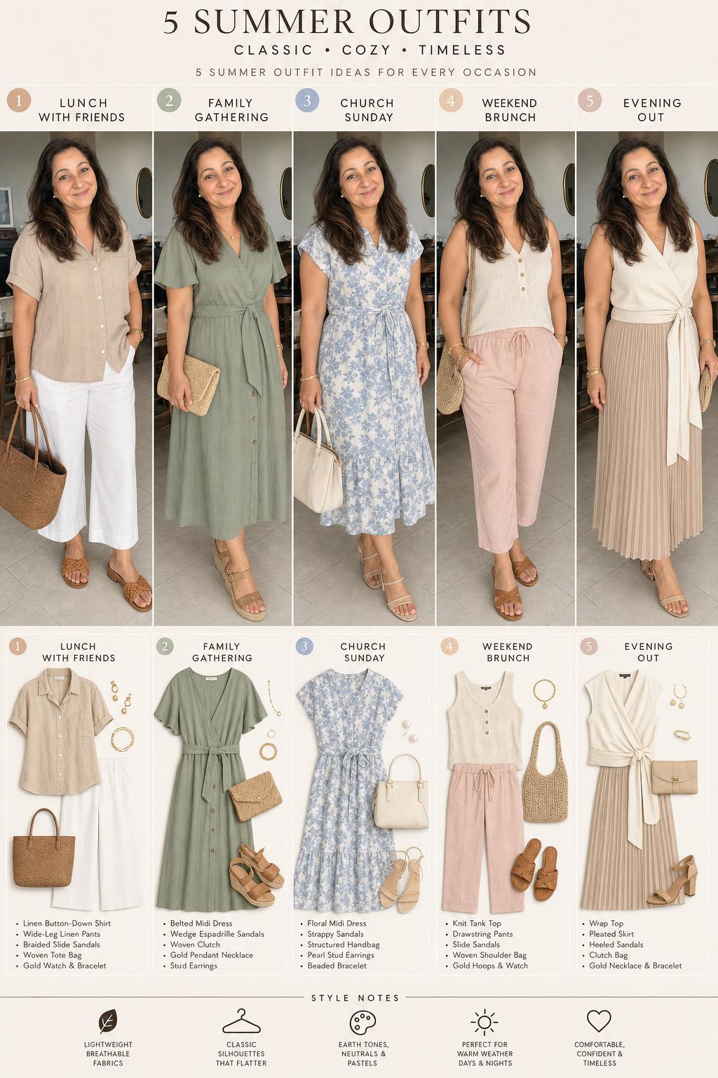 5 Outfit Ideas — sample report page