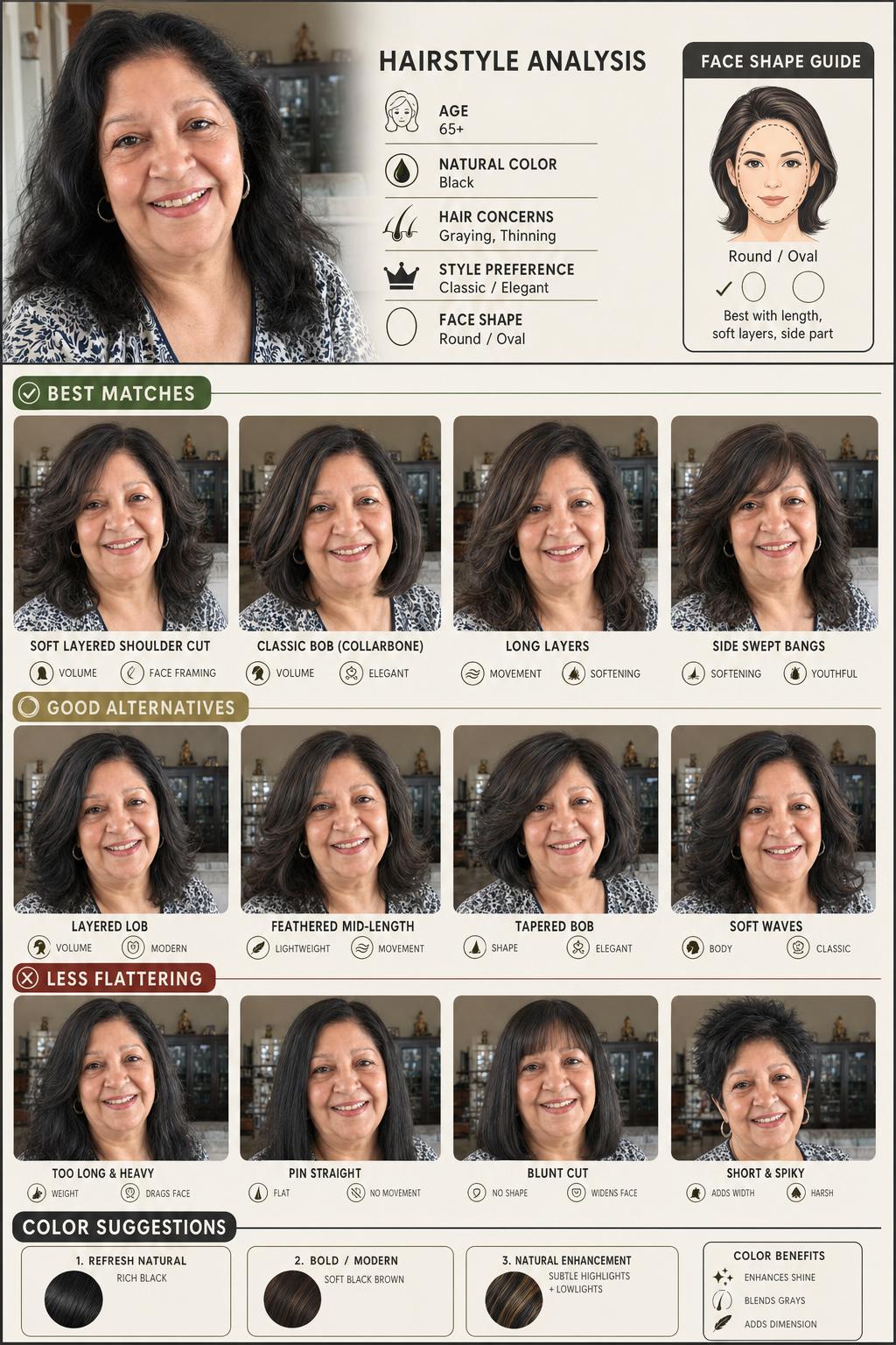 Hairstyle Analysis — sample report page